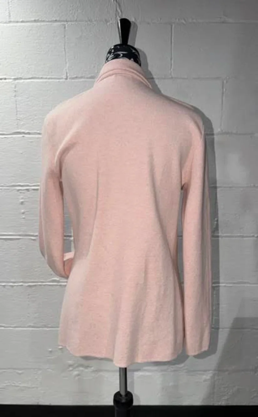 J.Crew Re-Imagined 100% Cotton Knit Sweater Blazer - Heather Pink / Medium